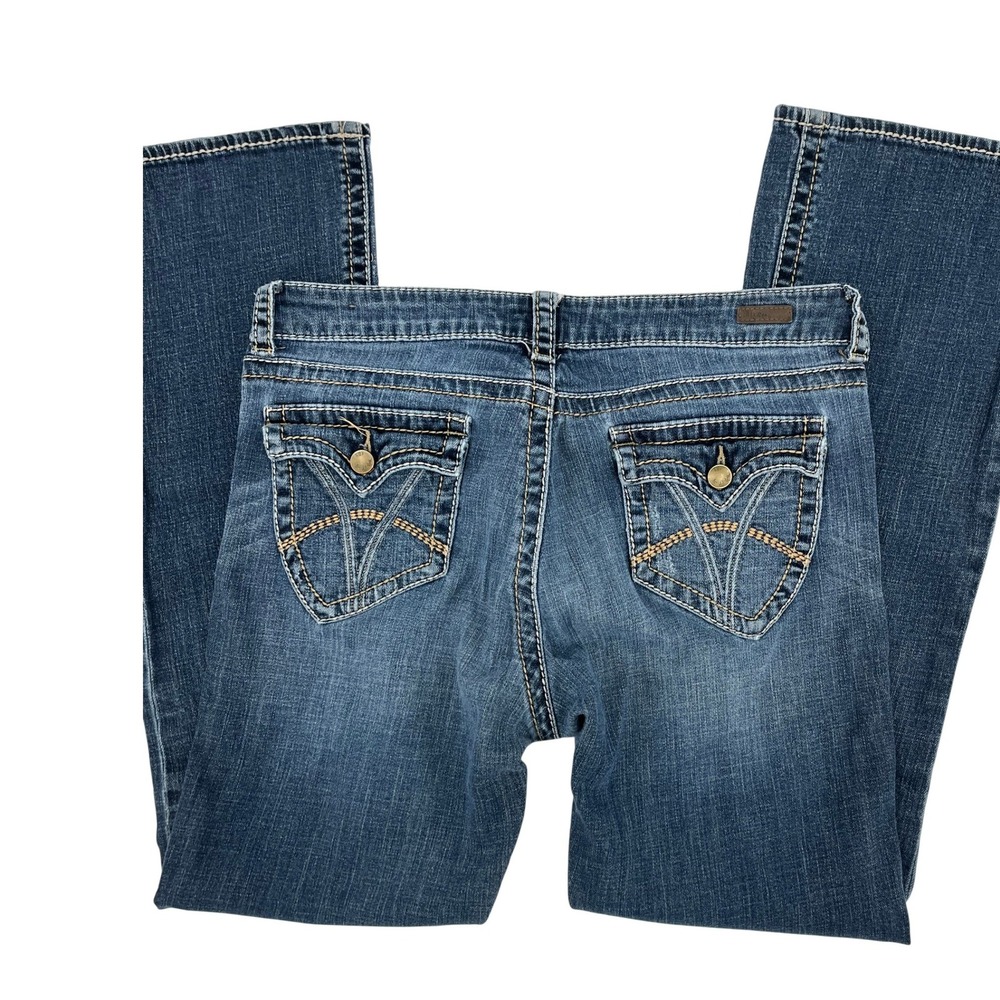 Kut from the Kloth Womens Bootcut Jeans Blue Medium Wash Flap Pocket Size‎ 12
